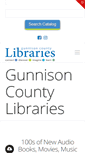 Mobile Screenshot of gunnisoncountylibraries.org